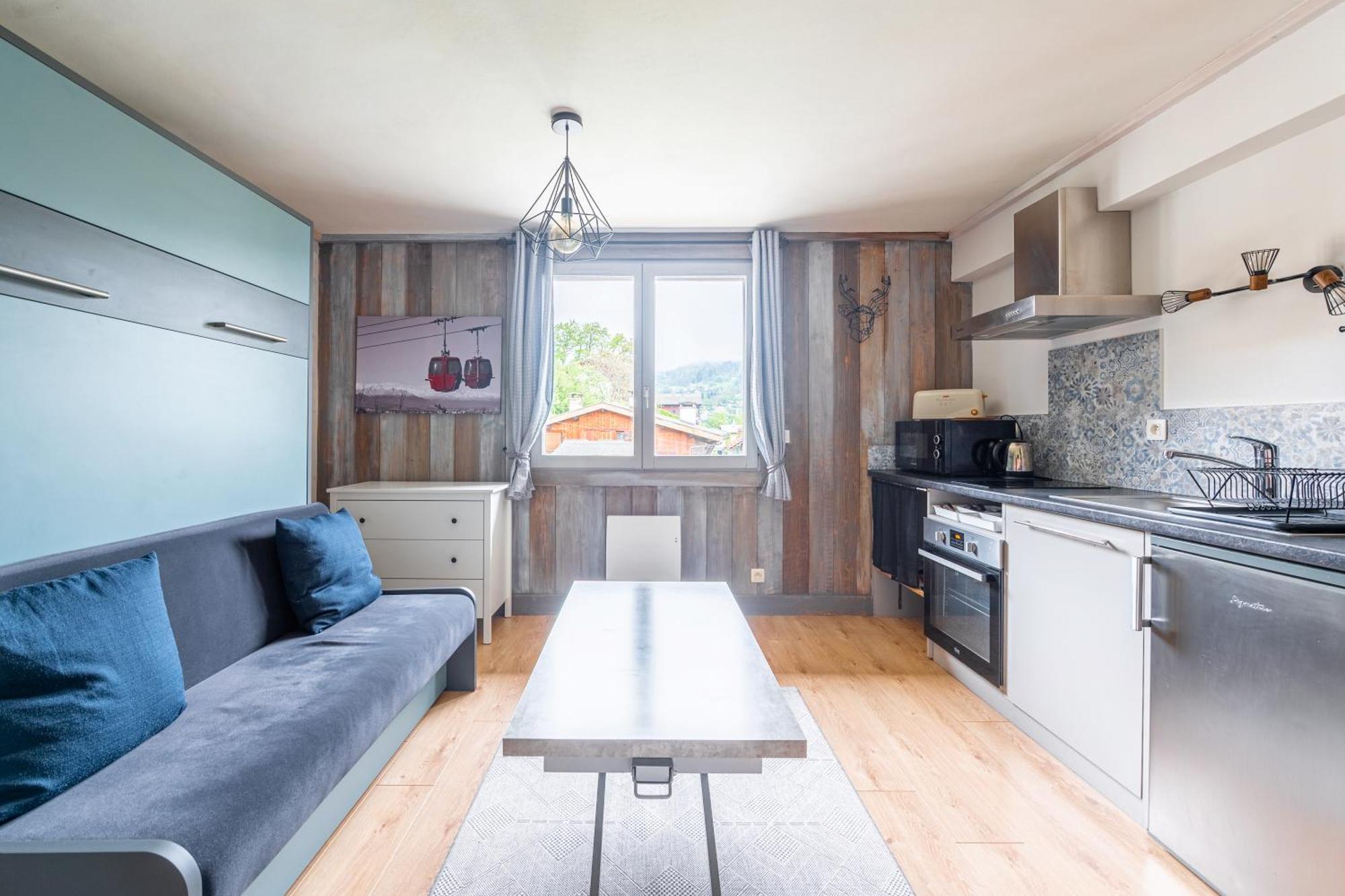 Appartements Vue Mont-Joly A 2 Pas Tramway Mont-Blanc - Studio 1 Piece Saint-Gervais-les-Bains Luaran gambar